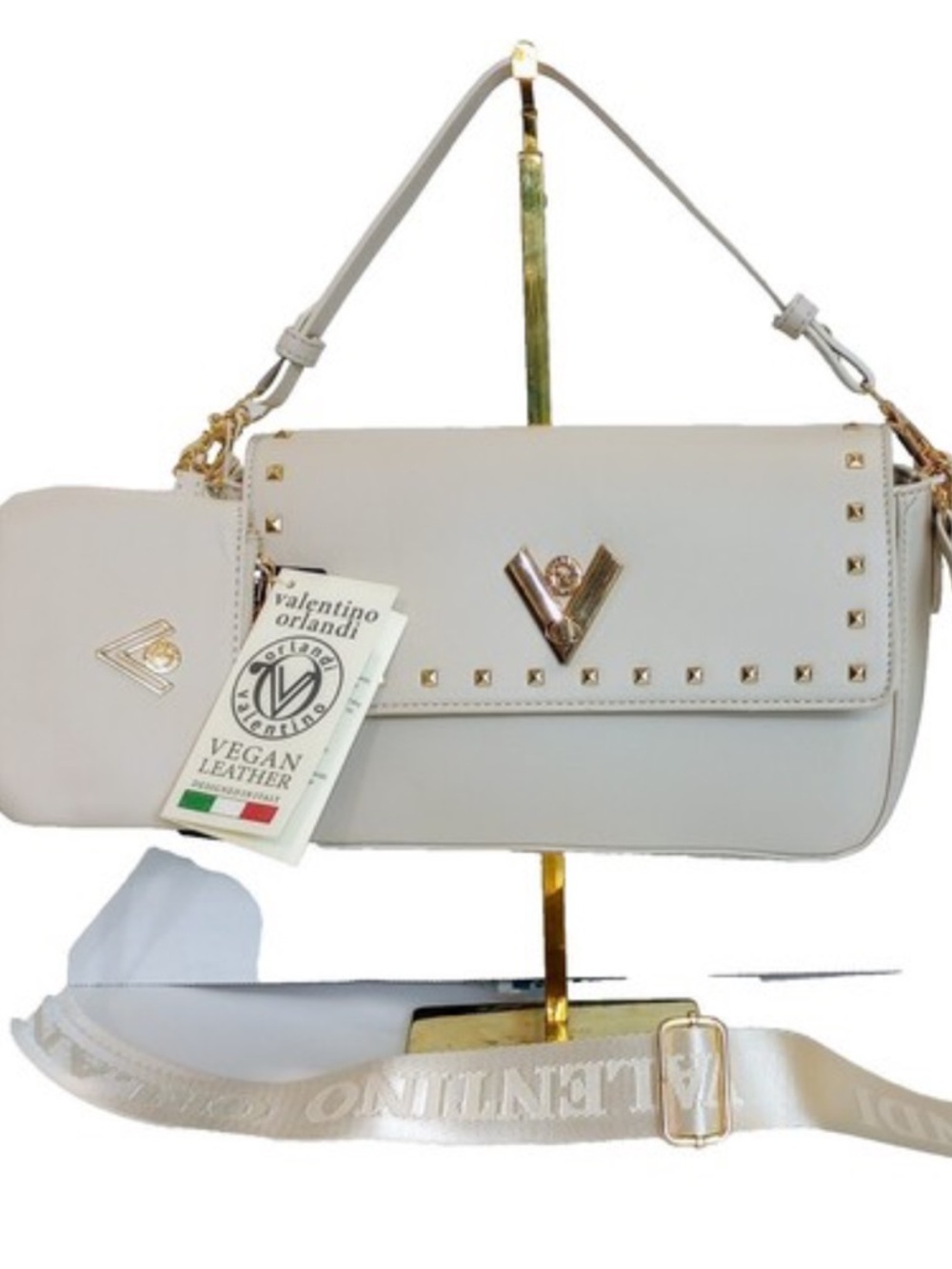 NWT VALENTINO ORLANDI VEGAN LEATHER CROSSBODY & BONUS CASE